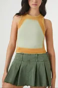 Airbrush Cropped Tank Top