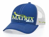 Matrix Shad Hat  White Blue