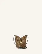 CATCH BY LANVIN NANO BUCKET BAG IN SHINY LEATHER