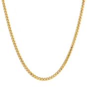 10kt Solid 3mm Franco Chain - 24" - 31.3g