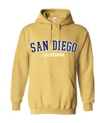 AH 5024 SD,CA D-1, Yellow Printed Burnout  Adult Hoodie