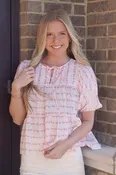 Polly Pink Roses Baby Doll Top