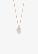 angele mini diamond heart on chain