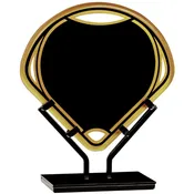Acrylic Small Infinity Fan Plaque with Iron Stand