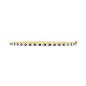 Alternating Diamond And Sapphire Bangle