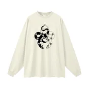 Duality of the Snake Oversized Unisex Long Sleeve T-Shirt