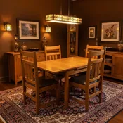 4 Oak Dining Chairs - Michaels Cherry ( table not included)