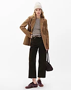Andi Ankle Wide-Leg Corduroy Pants