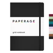 Casebound Grid Journal: 160 Pages - Black