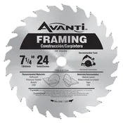 Avanti 7-1/4" x 24-Tooth Framing Circular Saw Blade A0724A 10Pk