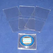 Frame-A-Coin Vinyl Coin Flip 1½" x  1½" w/inserts #60UN