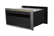 Fenwood Adjustable Column Mount Locking Mailbox – Black or Bronze