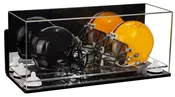 2 Mini Helmet or Mini Football with Mini Helmet Display Case - Mirror  Wall Mounts (A019/B46/V46)