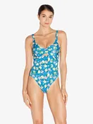 Amalfi Twist Costume Intero Stampato Blu