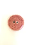 011626-N-F Ceramic buttons, pink-red, 1-1/4", Lot of 6 — FabMo