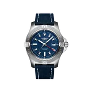Breitling Avenger 45MM in Stainless Steel with Blue Dial on a Blue Strap with a Folding Clasp