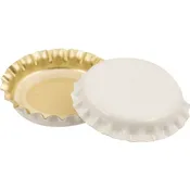 White Bottle Caps | Oxygen Absorbing 26mm Crown