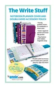 The Write Stuff Notebook/Planner Cover Pattern by Annie Unrein
