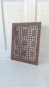 12 x 16 Lattice Antique Vent Cover, Vintage Iron Register Grate