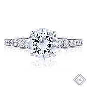 # 1381 Round with Graduated Pave Rounds 2ct