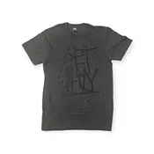 "DEATHSTICKS"  Tee Pitch Black Mist