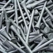 2 3/4" Wood Tees (100 Pack) Metallic Silver
