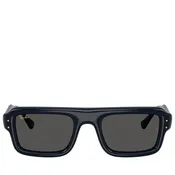 A$AP Rocky x Ray-Ban Flacko Puffer - Polished Transparent Dark Blue/Ultra Black