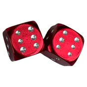 Anodized Color Aluminum Dice Valve Caps