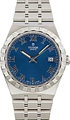 Pre-Owned Stainless Steel Tudor Royal Blue Dial Ref 28500
