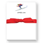 APRES SKI MINI NOTEPAD - Classic Charm: SKIER