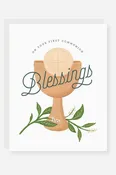 2021 Single First Communion Greeting Card - Blessings