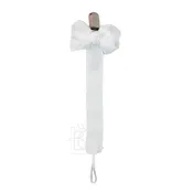 Beyond Creations Crochet Edge Paci Clip White