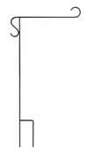 8218-Mini Flag Holder – 30″ Shorty