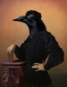 A Good crow to Know Artwork 5 x 5