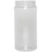 16 oz. Clear PET RD Plastic Spice Bottles (63-485)