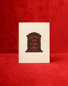 Another Year Closer Letterpress Card