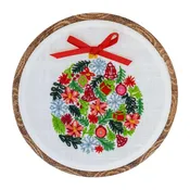 Anchor Christmas Ornament Embroidery Design