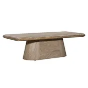Acacia Wood Coffee Table - Weathered Natural