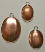 Sterling Silver Cinch Mount Sets (Includes Copper Insert) - (Brooch)