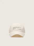 Antik-weiße Baseballcap aus Baumwolle mit Vintage-Schriftzug