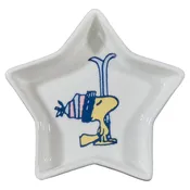PEANUTS Schmuckteller Stern Woodstock Ski