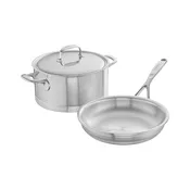 Demeyere Atlantis 3-pc, 18/10 Stainless Steel, Stainless Steel Cookware Set