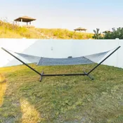 Admiral DURACORD® Rope Hammock with TRI-BEAM® Steel Hammock Stand and Optional Pillow
