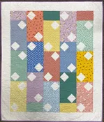 Dewdrops Quilt Kit – “Blast From the Past” Small Throw Size/Crib; 43.5” x 51.5”
