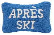Apres Ski - 8" X 12" Hooked Wool Pillow