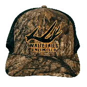 RealTree Apx / Black Mesh Back Embroidered Shed Antler Logo Cap | Whitetails Unlimited