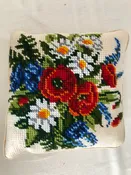Finished Pillow Flowered