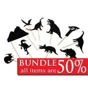 Dinosaur Shadow Puppets 54 PCS BUNDLE