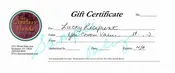 Gift Certificate