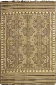 Afghani Hand Knotted Soumak Rug